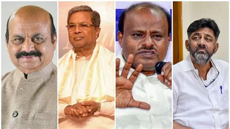 karnataka assembly election basavaraj bommai siddaramaiah hd kumaraswamy dk shivakumar top