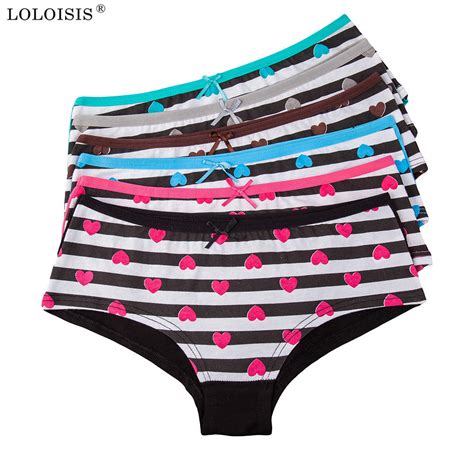 Buy Loloisis Underwear Women Striped Bow Ladies And