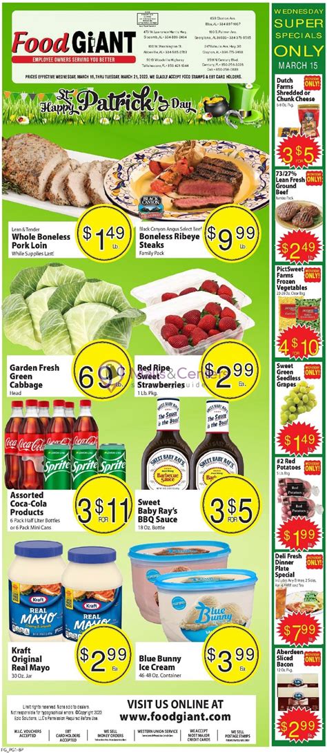 Food Giant Weekly Ad Valid From To Mallscenters