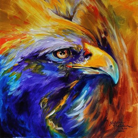 Golden Eagle Abstract By Marcia Baldwin From Animal Wildlife Art Gallery
