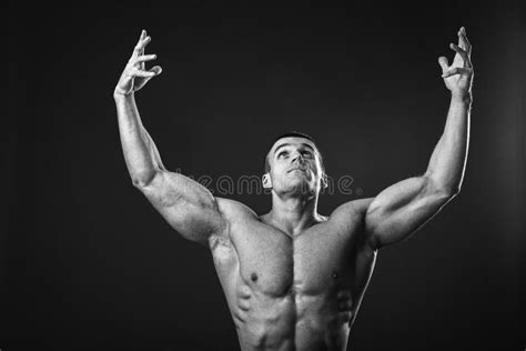 Muscular Man Bodybuilder Stock Photo Image Of Healthy 53721408