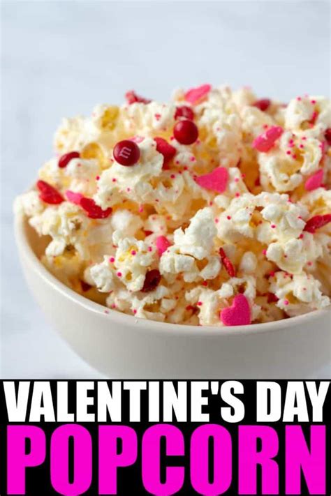 White Chocolate Popcorn Recipe Valentines Day Popcorn Midgetmomma