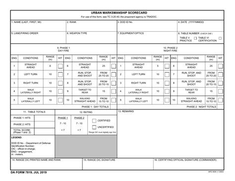 Fillable Da Form 7801 Printable Forms Free Online