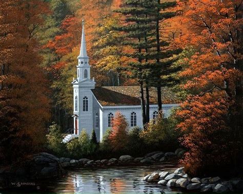 Pin By Wendals Green On Autumn Fall Country Church Church Old