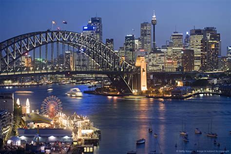 Australia Sydney New South Wales Syndey Harbour Bridge Elevated