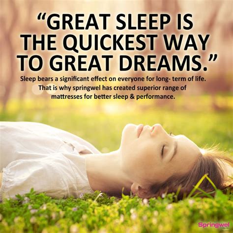 Quotesoftheday Great Sleep Is The Quickest Way To Great Dreams Famous Quotes