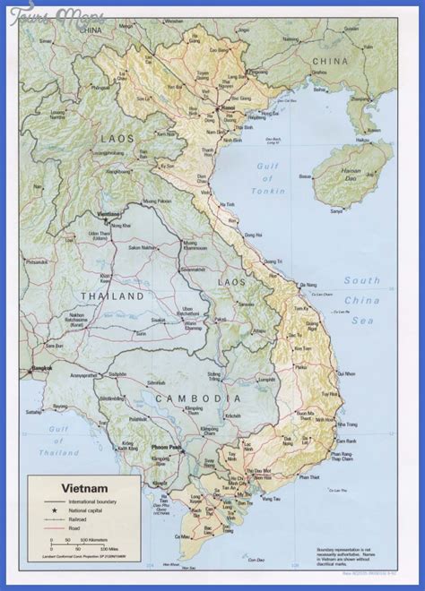 Vietnam Map Tourist Attractions