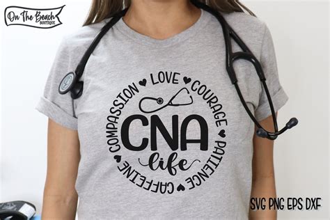Cna Life Svg Certified Nurse Assistant Graphic By On The Beach Boutique
