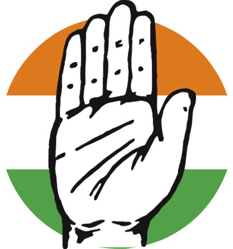 Download Congress Hd Logo On Indian Flag Colour Background Indian