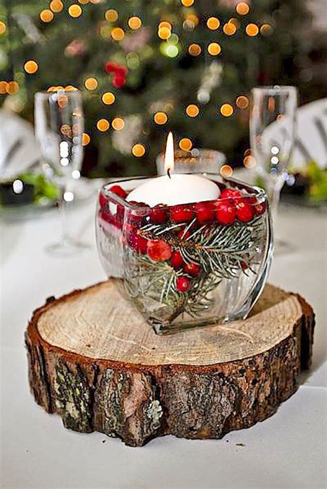 25 Elegant Christmas Party Table Decorations Ideas 16 Rustic Winter