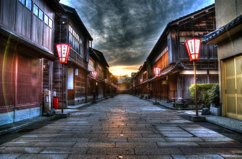 Streets Of Kanazawa Full Hd Wallpaper And Background Image 2048x1345