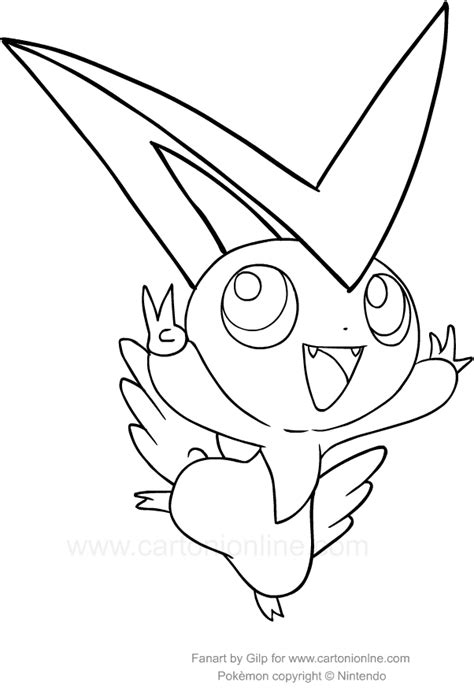 Victini Coloring Pages At Free Printable Colorings