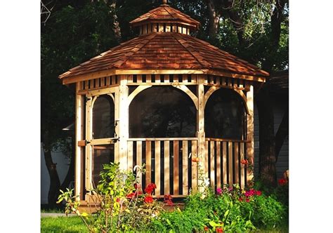 Backyard Gazebo Screen Kit For 10 Octagon Gazebo Outdoor Living Today