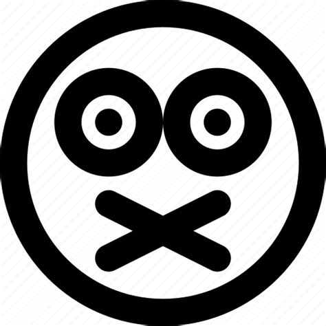 Emoji Emoticon Face Secret Icon