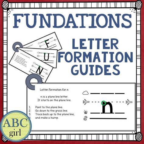 These Fundations®️️️ Letter Formation Guides Provide The Program