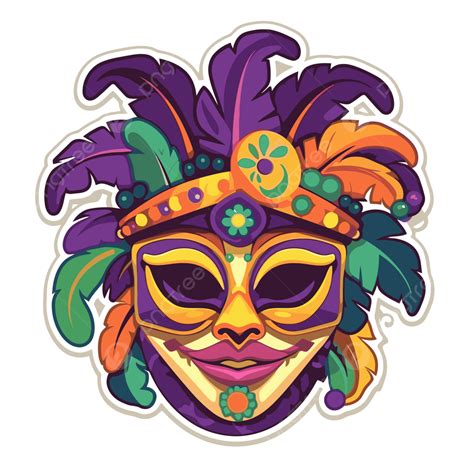 Máscara Colorida De Máscaras De Jacksonville Vector Clipart Png