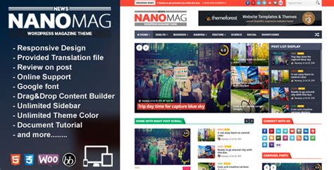 Nanomag V Responsive Wordpress Magazine Theme Jojothemes