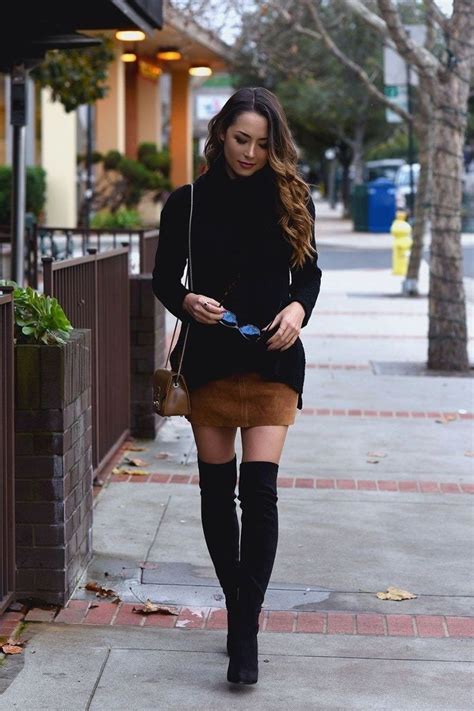 36 Stunning Winter Outfits Ideas With Skirts