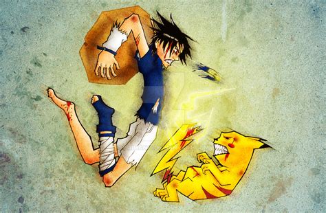 Sasuke Vs Pikachu By Kaiman15 On Deviantart