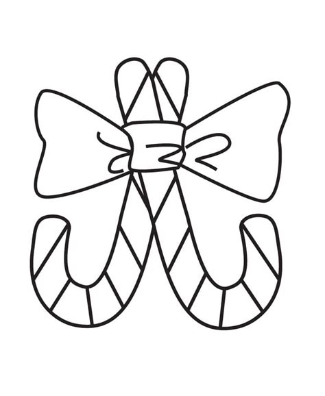 Dibujos de Bastones de Caramelo 5 para Colorear para Colorear, Pintar e