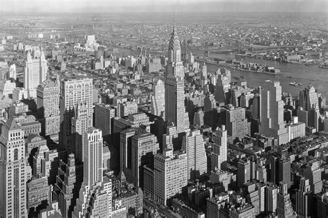New York City From The Empire State Building Chrysler Building And