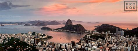 Panoramic View Of Botafogo At Dusk Rio De Janeiro I