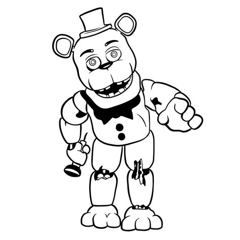 how to draw withered freddy fnaf sketchok