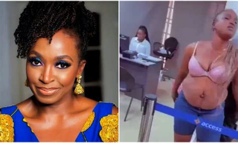 Lady Strips Naked In Banking Hall Demands All Money From Account