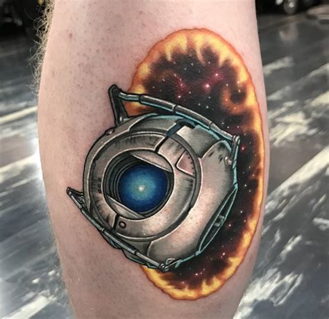 Wheatley From Portal 2 Marc Durrant Hidden Los Angeles Tattoo R