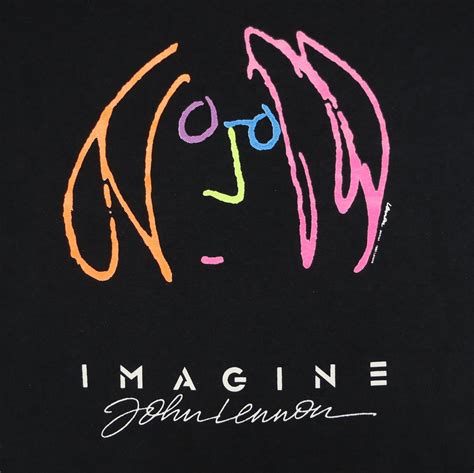 John Lennon Imagine Self Portrait Shirt 1990 Wyco Vintage