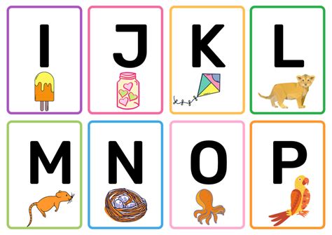 Free Printable Preschool Alphabet Flash Cards Printable Templates