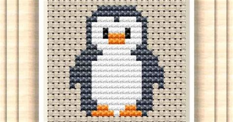 Create crochet angels, trees, table runners, and so much more. Penguin #2, Free and easy printable cross stitch pattern ...