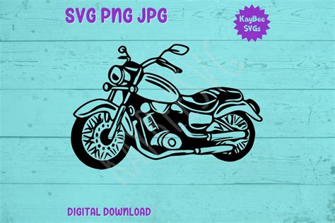 Motorcycle Svg Png  Clipart Digital Cut File Download For Etsy