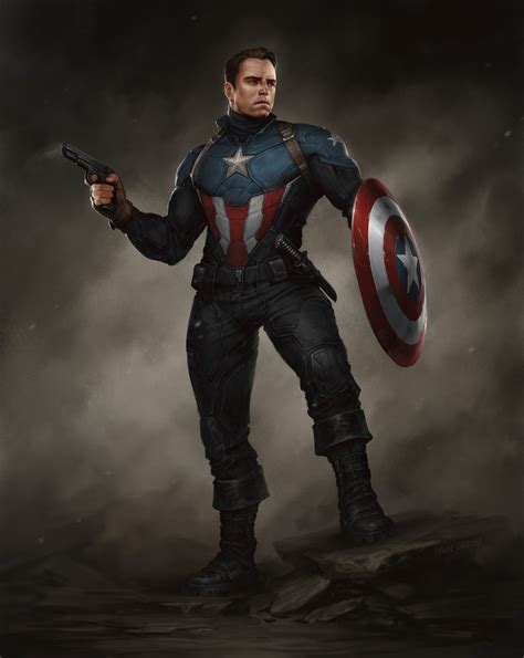 Artstation Bucky Barnes Captain America Heroic Suit Ivan Dedov