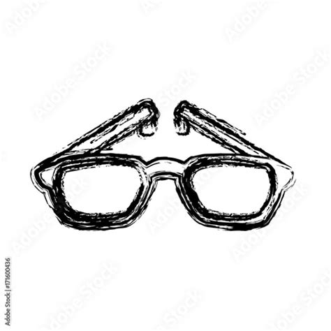 Nerd Glasses Isolated Icon Vector Illustration Graphic Design Vector De Stock Adobe Stock