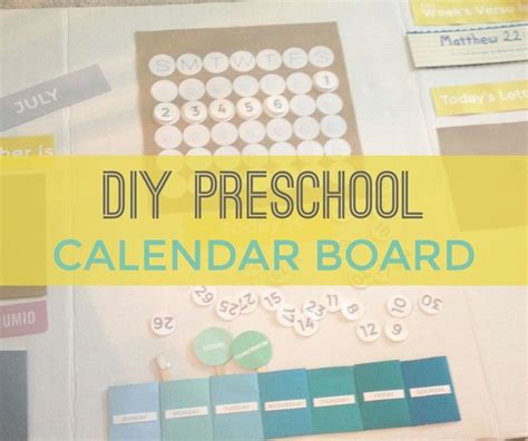 Easy Preschool Calendar Board Calendar Board Preschool Calendar Diy