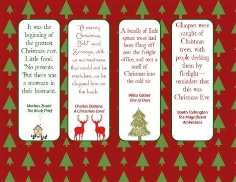 Free Printable Christmas Bookmarks Christmas Bookmarks Free