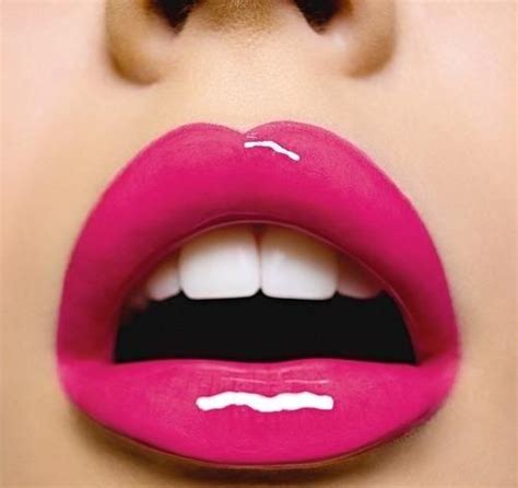 Perfect Pink Lips Hot Pink Lips Glossy Lips