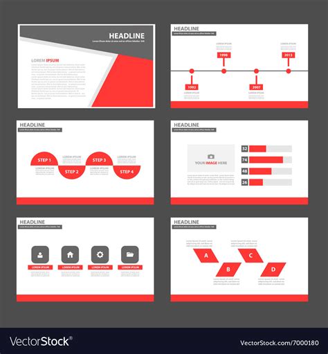 Red And Black Presentation Templates Infographic