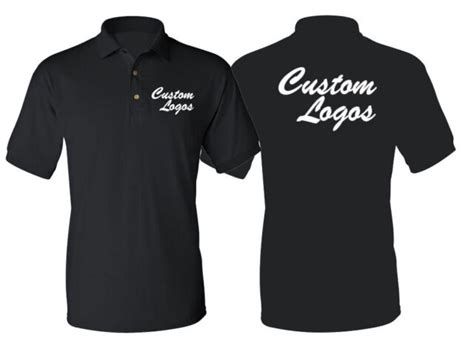 Personalized Custom Silk Screen Printed Polo Shirt Name Logo Or Text Ebay