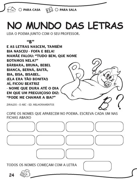 AlfabetizaÇÃo PrÉ E 1° Ano Letramento Atividades ExercÍcios Colorir