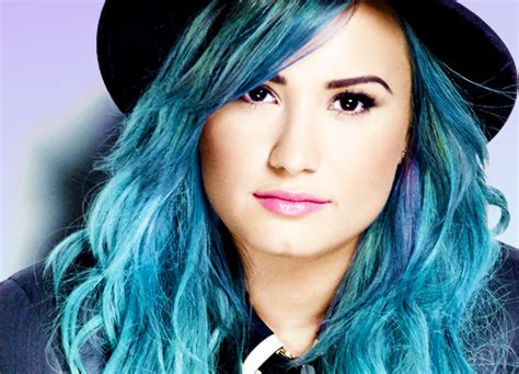 Demi Lovato Blue Hair Free Wallpapers