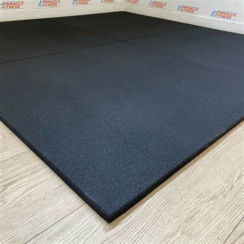 Bodymax Enduramax Black Rubber Gym Floor Tiles 1m X 1m X 40mm