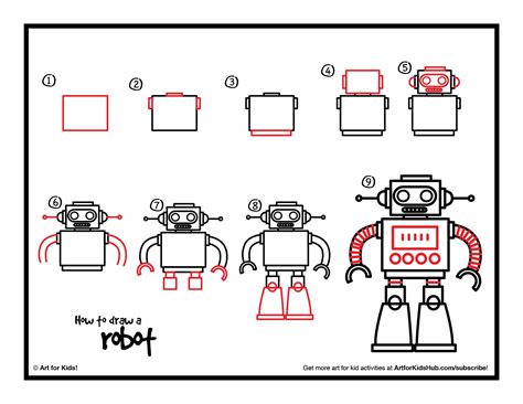 Https://tommynaija.com/draw/how To Draw A Robot For Kids