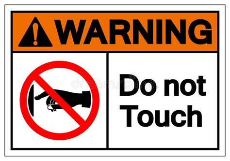 PLEASE DO NOT TOUCH Prohibition Sign Sticker ST154 Decals Stickers