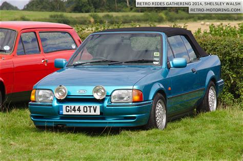 Amalfi Blue Ford Escort XR I Cabriolet G OTV Retro Rides Gathering Retro Motoring