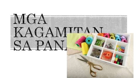 Mga Kagamitan Sa Pananahi