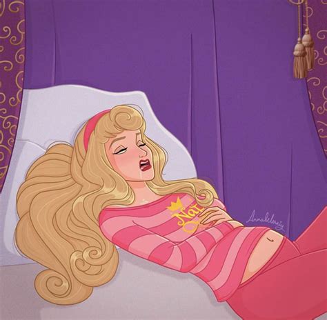 迪士尼孕公主形象超可愛，睡美人趁機大睡，花木蘭超幸福