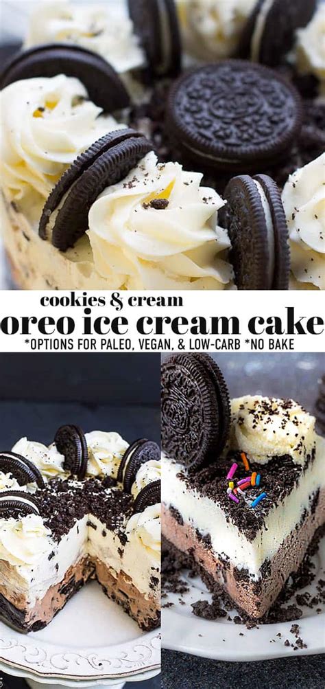 Oreo Premium Ice Cream Cake Made With Oreo Cookies And Vanilla Ice My