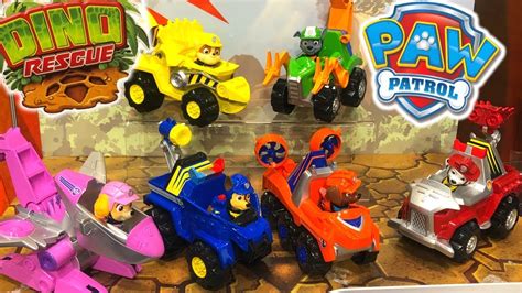 New Paw Patrol Dino Rescue Vehicles Giant T Rex Patroller And Pups Save